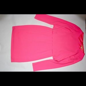 Beautiful Gianni Bini Pink Long Sleeve Dress Sz M